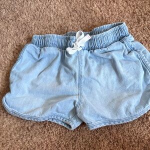 Cat & Jack Light Blue Denim-Look Girls Shorts